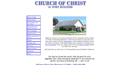 Desktop Screenshot of churchofchrist-porthueneme.com